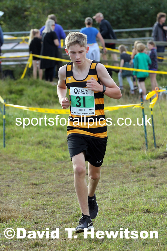 Boys under-15s 2021 North Eastern Harrier League, Druridge Bay. Photo: David T. Hewitson/Sports for All Pics